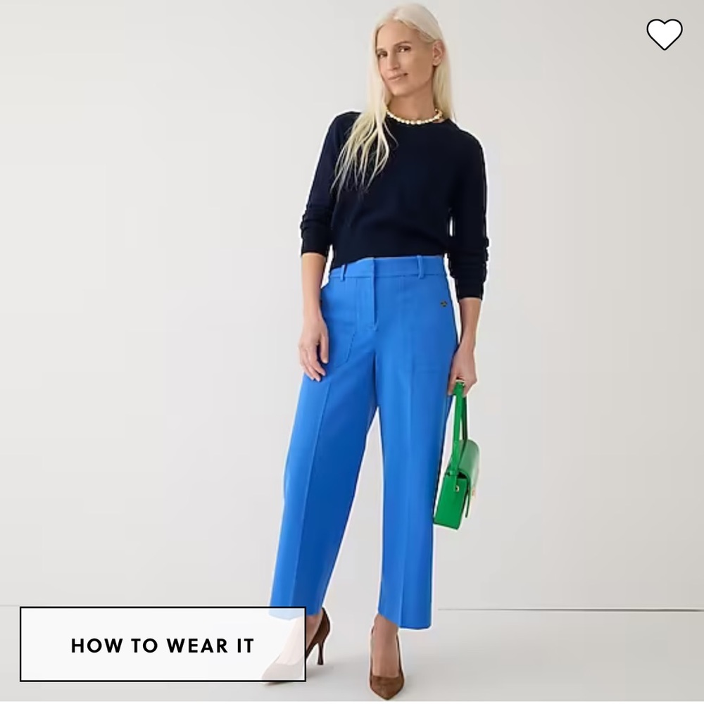 COPY - J.Crew Sydney Wide Leg Pant in Bi-Stretch Cotton